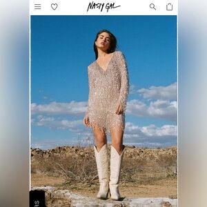 BRAND NEW WITH TAGS Size 6 Beaded Embellished Dresss